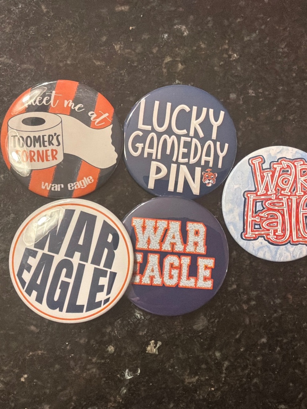 Auburn game day pins